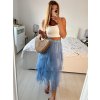 Sukně tylová dlouhá dámská (S/M ONE SIZE) ITALSKÁ MÓDA IMWAA234212/DU (Velikost S/M/L, Barva béžová)