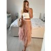 Sukně tylová dlouhá dámská (S/M ONE SIZE) ITALSKÁ MÓDA IMWAA234212/DU (Velikost S/M/L, Barva béžová)