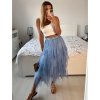 Sukně tylová dlouhá dámská (S/M ONE SIZE) ITALSKÁ MÓDA IMWAA234212/DU (Velikost S/M/L, Barva béžová)