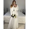 Bolérko kožíškové dlouhý rukáv dámské (S/M ONE SIZE) ITALSKÁ MÓDA IMHMS23083/DUR (Velikost S/M/L, Barva bílá)