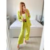 Souprava elegantní sako a kalhoty dámská (S/M ONE SIZE) ITALSKÁ MÓDA IMWB24146/DU (Velikost S/M/L, Barva Černá)