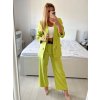 Souprava elegantní sako a kalhoty dámská (S/M ONE SIZE) ITALSKÁ MÓDA IMWB24146/DU (Velikost S/M/L, Barva Černá)