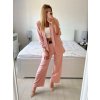 Souprava elegantní sako a kalhoty dámská (S/M ONE SIZE) ITALSKÁ MÓDA IMWB24146/DU (Velikost S/M/L, Barva Černá)