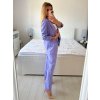 Souprava elegantní sako a kalhoty dámská (S/M ONE SIZE) ITALSKÁ MÓDA IMWB24146/DU (Velikost S/M/L, Barva Černá)