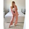 Souprava elegantní sako a kalhoty dámská (S/M ONE SIZE) ITALSKÁ MÓDA IMWB24146/DU (Velikost S/M/L, Barva Černá)
