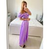 Souprava letní saténová top a sukně  dámská (S/M/L ONE SIZE) ITALSKÁ MÓDA IMWAS24002/DU (Velikost M/L, Barva béžová)