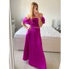 Souprava letní saténová top a sukně  dámská (S/M/L ONE SIZE) ITALSKÁ MÓDA IMWAS24002/DU (Velikost M/L, Barva béžová)