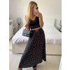 Sukně dlouhá skládaná s páskem dámská (S/M ONE SIZE) ITALSKÁ MÓDA IMWMY24110/DU