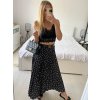 Sukně dlouhá skládaná s páskem dámská (S/M ONE SIZE) ITALSKÁ MÓDA IMWMY24110/DU