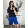 Kraťasy šortky dámské nadrozměr (2XL/3XL/4XL ONE SIZE) ITALSKÁ MÓDA IMWQ24114/DR