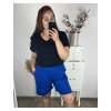 Kraťasy šortky dámské nadrozměr (2XL/3XL/4XL ONE SIZE) ITALSKÁ MÓDA IMWQ24114/DR