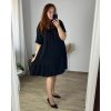 Šaty letní mušelínové carmen dámské (52/54 ONE SIZE) ITALSKÁ MÓDA IM424294/DU (Velikost 52/54, Barva zelená)