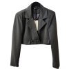 Souprava elegantní sako a kalhoty dámská (S-XL) ITALSKÁ MÓDA IMWAA234117/DU (Velikost L, Barva šedá tmavá)