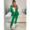 Souprava elegantní sako a kalhoty dámské (S/M/L ONE SIZE) ITALSKÁ MÓDA IMWCP24142/DUR (Velikost M/L, Barva růžová světlá)