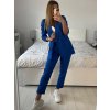 Souprava elegantní sako a kalhoty dámské (S/M/L ONE SIZE) ITALSKÁ MÓDA IMWCP24142/DUR (Velikost M/L, Barva růžová světlá)