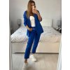Souprava elegantní sako a kalhoty dámské (S/M/L ONE SIZE) ITALSKÁ MÓDA IMWCP24142/DUR (Velikost M/L, Barva růžová světlá)