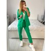 Souprava elegantní sako a kalhoty dámské (S/M/L ONE SIZE) ITALSKÁ MÓDA IMWCP24142/DUR (Velikost M/L, Barva růžová světlá)