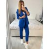 Souprava elegantní sako a kalhoty dámské (S/M/L ONE SIZE) ITALSKÁ MÓDA IMWCP24142/DUR (Velikost M/L, Barva růžová světlá)