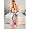 Šaty dlouhé elegantní šifonové bez rukávu dámské (S/M ONE SIZE) ITALSKÁ MÓDA IM424JULIE-3/DU (Velikost S/M/L, Barva bílá)