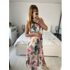 Šaty dlouhé elegantní šifonové bez rukávu dámské (S/M ONE SIZE) ITALSKÁ MÓDA IM424JULIE-3/DU (Velikost S/M/L, Barva bílá)