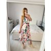 Šaty dlouhé elegantní šifonové bez rukávu dámské (S/M ONE SIZE) ITALSKÁ MÓDA IM424JULIE-3/DU (Velikost S/M/L, Barva bílá)