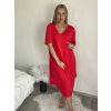 Šaty oversize krátký rukáv dámské nadrozměr SIMONE (60/62 ONE SIZE) ITALSKÁ MÓDA IMD24056/DR (Velikost 60/62, Barva Černá)