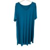 Šaty oversize krátký rukáv dámské nadrozměr SIMONE (60/62 ONE SIZE) ITALSKÁ MÓDA IMD24056/DR (Velikost 60/62, Barva Černá)