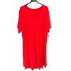 Šaty oversize krátký rukáv dámské nadrozměr SIMONE (60/62 ONE SIZE) ITALSKÁ MÓDA IMD24056/DR (Velikost 60/62, Barva Černá)
