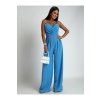 Overal dlouhý elegantní na ramínka dámský (S/M ONE SIZE) POLSKÁ MÓDA IMLAZ235673/DU (Velikost S/M/L, Barva fialová)