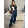 Kalhoty letní dámské (S/M/L) ITALSKá MóDA IMSM24008/DU (Velikost S/M/L, Barva světle modrá)