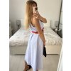 Šaty košilové plátěné bez rukávu dlouhé dámské proužek  (uni s/m) ITALSKá MóDA IMM24BR84444/DUR (Velikost S/M/L, Barva modrá)