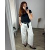 Kalhoty dlouhé dámské nadrozměr (3XL/4XL ONE SIZE) ITALSKÁ MÓDA IMWQ24148/DR