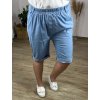 Kraťasy šortky riflové dámské nadrozměr (56/58 ONE SIZE) POLSKÁ MÓDA IMWT24024/DUR (Velikost 56/58, Barva světle modrá)