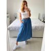 Sukně dlouhá dámská (S/M ONE SIZE) ITALSKá MóDA IMSM24KIKI/DU (Velikost S/M/L, Barva tmavě modrá)