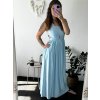 Šaty dlouhé elegantní bez rukávu dámské (S/M/L ONE SIZE) ITALSKÁ MÓDA IMWAD24085/DR