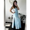 Šaty dlouhé elegantní bez rukávu dámské (S/M/L ONE SIZE) ITALSKÁ MÓDA IMWAD24085/DR