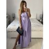 Šaty dlouhé elegantní bez rukávu dámské (S/M/L ONE SIZE) ITALSKÁ MÓDA IMWAD24085/DR