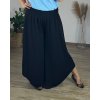 Kalhoty harémky letní dlouhé dámské Arioso (48/50 ONE SIZE) ITALSKÁ MÓDA IM424423/DUR (Velikost 48/50, Barva Černá)