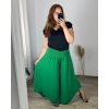 Kalhoty harémky letní dlouhé dámské Arioso (48/50 ONE SIZE) ITALSKÁ MÓDA IM424423/DUR (Velikost 48/50, Barva Černá)
