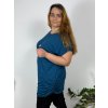 Tunika s přívěskem krátký rukáv dámská nadrozměr (56/58 ONE SIZE) ITALSKÁ MÓDA IM424BOLOGNA/DUR (Velikost 56/58, Barva Černá)