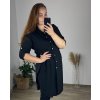 Košile dlouhý rukáv dámská nadrozměr (48/50 ONE SIZE) ITALSKá MÓDA IMC24MARIA/DR (Velikost 48/50, Barva béžová)