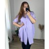 Košile dlouhý rukáv dámská nadrozměr (48/50 ONE SIZE) ITALSKá MÓDA IMC24MARIA/DR (Velikost 48/50, Barva béžová)