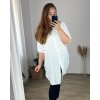 Košile dlouhý rukáv dámská nadrozměr (48/50 ONE SIZE) ITALSKá MÓDA IMC24MARIA/DR (Velikost 48/50, Barva béžová)