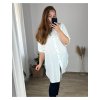 Košile dlouhý rukáv dámská nadrozměr (48/50 ONE SIZE) ITALSKá MÓDA IMC24MARIA/DR (Velikost 48/50, Barva béžová)