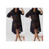 Tunika přehoz přes plavky dámská (S/M/L ONE SIZE) ITALSKÁ MÓDA IMWB24063/DUR (Velikost M/L, Barva bílá)