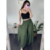 Kalhoty harémky letní dlouhé dámské Arioso (S/M/L ONE SIZE) ITALSKÁ MÓDA IM424402/DUR (Velikost S/M/L, Barva béžová)