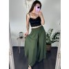 Kalhoty harémky letní dlouhé dámské Arioso (S/M/L ONE SIZE) ITALSKÁ MÓDA IM424402/DUR (Velikost S/M/L, Barva béžová)