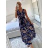 Šaty dlouhé letní icecool bez rukávu dámské (S/M/L ONE SIZE) ITALSKÁ MÓDA IMM23M2132-12/DU (Velikost M/L, Barva modrá)