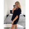 Šaty letní krajkové krátký rukáv dámské (S/M ONE SIZE) ITALSKÁ MÓDA IM723062/DUR (Velikost S/M/L, Barva bílá)