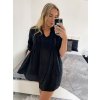 Šaty letní krajkové krátký rukáv dámské (S/M ONE SIZE) ITALSKÁ MÓDA IM723062/DUR (Velikost S/M/L, Barva bílá)